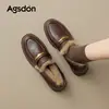 Mocasines Forrados de Lana Augu Shiden para Mujer 2026 Nuevos Zapatos de Algodón para Nieve Gruesos con Suela de Piel Negra