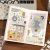 Pegatinas Decorativas para Escenas de Manualidades, Motivos de Dibujos Animados de la Vida Diaria Estilo Japonés, Collage de Escena DIY para Diarios