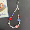 Cadena para Teléfono Móvil de Niña Kitty Lanyard de Dibujos Animados Colgante de Cámara Lindo ccd con Cuentas