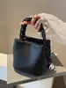 Bolsos para Mujer 2026 Verano Nuevo Estilo Bolso Cubo Tejido a Mano Moderno Bolso de Hombro Sencillo Bolso Cruzado