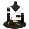 Soporte de exhibición de joyería, soporte de exhibición de collar cepillado, soporte de modelo de cuello de maniquí, accesorios de exhibición de joyería, estante de exhibición