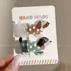 Pinzas laterales con un toque de alta gama, pasadores exquisitos, pasadores para el cabello lindos de dopamina, pinzas para flequillo, pasadores de estilo coreano para primavera-verano