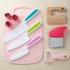 Cuchillo de Fruta para Niños Jardín de Niños Educación Temprana Bebé Especial Plástico Cuchillo para Cortar Verduras Set de Enseñanza de Seguridad Que No Es Fácil de Lastimar las Manos