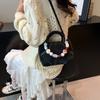 Nuevo Bolso de Mano de Gama Alta de Nicho para Mujer 2025, Bolso de Mano de Verano Plegado, Bolso Cruzado de Cadena a la Moda Tipo Nube