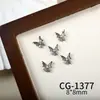 Joias para Nail Art da Nova Série Borboleta, Zircônia Brilhante de Luxo Acessível Borboleta Vazada Cor White K Acessórios de Unha Usáveis