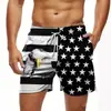 Nuevos Shorts de Verano para Hombre Transfronterizos con Bandera 3D, Casual con Cordón para Exteriores y Playa, Venta Caliente Transfronteriza 2024