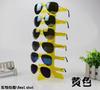 Suporte de Exibição de Óculos Pronto para 6 Pares de Óculos de Sol de Plástico, Rack de Exibição de Óculos de Sol, Suporte de Prateleira, Armazenamento