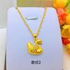 Pingentes de Cisne de Ouro Areia Vietnamita para Mulheres, Colares Femininos da Moda, Preferência para Compra em Lote, Joias no Atacado Disponíveis