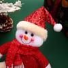 Enfeites de Papai Noel transfronteiriços Novos Enfeites de Decoração Boneco de Neve Boneca Decoração de Tecido de Natal Decoração de Janela Atacado