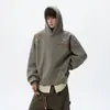 Moletom com Capuz Bordado Estrela Americana Masculino Outono Design Pesado Senso de Estilo Manga Longa Top Streetwear Versátil Moletom Esportivo
