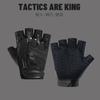 Guantes para Hombre para Exteriores de Fuerzas Especiales Tácticos de Combate Protección Entrenamiento Resistentes al Desgaste Medio Dedo Dedo Largo Cuatro Estaciones Guantes Tácticos