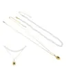Collar de Perlas Shijia Nuevo Original Colgante de Piedra Preciosa para Mujer Cadena para Clavícula Apilada Estilo Lujo Ligero Moda Joyería al por Mayor
