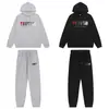 Sudadera con capucha de forro polar para hombre y mujer, sudaderas bordadas de alta calle europeas y americanas de moda Trapstar para dropshipping transfronterizo