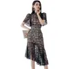 Comercio exterior ropa de mujer 2023 primavera y verano nuevo estilo coreano elegante vestido ajustado encaje cola de pez vestido mono de moda