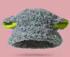 Gorro de Cordero Invierno Gorro de Pescador para Mujer Lindo de Cordero Tejido Peludo Otoño Invierno Orejas Felpa Gorro de Balido