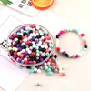 Cuentas Redondas de Color Sólido de 8 mm y 10 mm, Cuentas Sueltas de Resina, Cuentas de Navidad, Pulsera Hecha a Mano de Bricolaje, Separadores con Cuentas, Joyería