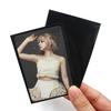 20 tarjetas de seda de dos capas con boca plana, color esmerilado, en blanco y negro, juego de tarjetas con diseño de amor, álbum de amor simple, bolsa protectora pequeña para tarjetas