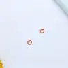 1.2 * 8mm anillo abierto de color pintado anillo de conexión llavero anillo de conexión de hierro material de anillo colgante hecho a mano diy