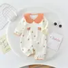 Nuevo Estilo Mameluco para Bebé Niña, Primavera y Otoño, Estilo Princesa Súper Lindo, Ropa para Exteriores, Trendy Traje para Gatear, Mono de Manga Larga para Bebé