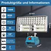 Adequado para Luz de Trabalho com Bateria de Lítio Makita 18V LED Acampamento ao Ar Livre Iluminação de Emergência Carregamento USB Lxt