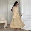 2025 Nuevo Verano Estilo Coreano Chic Francés Impresionante Chaleco sin Mangas Vestido Pastel de Hada Primer Amor Tendencia para Mujer