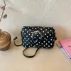 Nova Bolsa de Textura de Alta Qualidade Versátil Retrô Casual Bolsa de Ombro Estilo Coreano Feminino Temperamento Popular Moda Bolsa Transversal