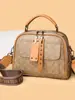 Bolso de Mano Versátil con Estampado Retro Texturizado de Gama Alta para Mujer 2025 Nuevo Elegante Bolso Cruzado de Hombro de Nicho para Viajes Diarios