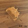 Peine de Madera Portátil Natural Puro para Hombres y Mujeres para el Hogar Peine Antiestático Masaje Caída del Cabello Cabeza Peine Grabado Peine de Madera de Durazno Viejo