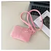 Bolso cruzado pequeño cuadrado de gamuza a la moda, estilo europeo y americano, de mano, con personalidad, mini, moderno, para mujer