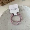 2 Piezas de Cuerda para el Cabello Coreana Nueva de Frijol Grueso Alta Elástica, Versátil y No Dañina para el Cabello, Accesorios para el Cabello Pequeños con Funda de Cuero Fáciles de Usar para Mujeres
