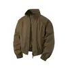26 Chaquetas Nuevas para Hombre con Cuello Alto, Estilo High Street Americano Holgado, Ropa de Trabajo Holgada para Pareja de Hombres con Cuello Alto, Ropa de Calidad para Hombre