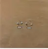 Explotaciones Transfronterizas Diamante Bola Clavo de Oreja 2025 Super Destello Tendencia Acero de Titanio de Alta Calidad Tipo C Clavo de Oreja Clavo de Nariz Aro de Oreja Pendientes