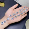 Collar de Topacio Puro Natural, Calidad de Cuerpo Completo, Color Súper Fuego, Tamaño de Piedra Suelta 5*7mm, Montura de Precisión de Plata 925