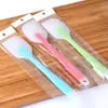 Rascador transparente todo incluido de silicona de alta temperatura, espátula para batir mantequilla de pastel y crema