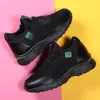 Zapatilla mujer suela gruesa suave transpirable tela vieja de Pekín estilo coreano zapatos de mamá zapatillas de correr para estudiante zapatos casuales para caminar