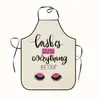 Uniformes de trabalho personalizados para salão de beleza de comércio exterior, aventais da moda para cílios e manicure, aventais de cozinha, aventais para extensão de cílios