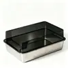 Bandeja para arena de gato de acero inoxidable transfronteriza, extragrande, a prueba de salpicaduras, inodoro para gatos semicerrado, previene que la arena se salga, a prueba de olores, elevado y engrosado