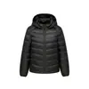 Chaqueta Ligera de Plumas con Capucha Casual de Moda para Pareja, Abrigo Corto Cálido Otoño/Invierno, Chaqueta de Plumas de Ganso Blanco al 90%, Moderna