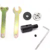 Adaptador de haste para mandril de rebarbadora com rosca M10, conjunto de haste e placa de fixação para lâmina de serra de corte, bucha de conversão de eixo para motor