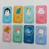 Patrón Nórdico Puerta de Dormitorio Decorativa Gancho Cuadrado de Cristal Hueco Gancho Creativo Fuerte con Pegatina sin Rastro Caja de Plástico Gancho