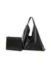 Bolso minimalista para mujer, bolso tote de piel suave, bolso de hombro grande suave y espacioso, color liso, transfronterizo