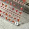 Tomoni Pegatinas para Uñas 3D Heladas Personalizadas Delgadas y Flexibles con Gradiente Lindo Calcomanías para Uñas 5D Decoración de Fresa Semitransparente