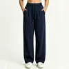 Amazon Europeo y Americano 2026 Nuevo Transfronterizo Otoño/Invierno Casual Color Sólido Cordón Holgado Pierna Ancha Pantalones Deportivos Ropa de Mujer
