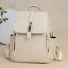 Mochila de mujer con estampado vintage nuevo, de alta gama, con tapa abatible y hebilla de cierre, adecuada para ir al trabajo y viajar, versátil mochila escolar de gran capacidad