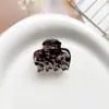 Pinza Elegante y Clara con Estampado de Leopardo para el Cabello para Mujeres, Nuevo Estilo Coreano Exquisito Pasador, Elegante Pinza de Tiburón para Recogidos en la Parte Trasera de la Cabeza Accesorio para el Cabello