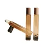 Botellas de Rolo Personalizadas de Alta Gama, Botellas de Esencia para Contorno de Ojos de 10 ml, Botellas Cuadradas de Rolo de 15 ml, Botellas de Esencia Cosmética