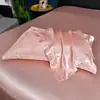 Un Par de Fundas de Almohada de Seda Helada, Lavables de Verano Doble Cara Lavadas de Seda Lisas Individuales y Dobles Fundas de Almohada 48