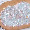 Areia movediça irregular fantasma cascalho de vidro irregular lantejoulas diy manicure decorativo linho enchimento acessórios