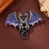 Broche de Dragão Transfronteiriço Europeu e Americano Novo para Homens, Acessório de Roupa, Broche Personalizado com Gradiente de Animal para Terno e Casaco