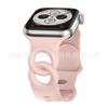 Correa para Apple Watch Correa de Color Sólido para Apple Watch Doble Círculo Hebilla de Ocho Hebilla Mariposa Correa de Silicona